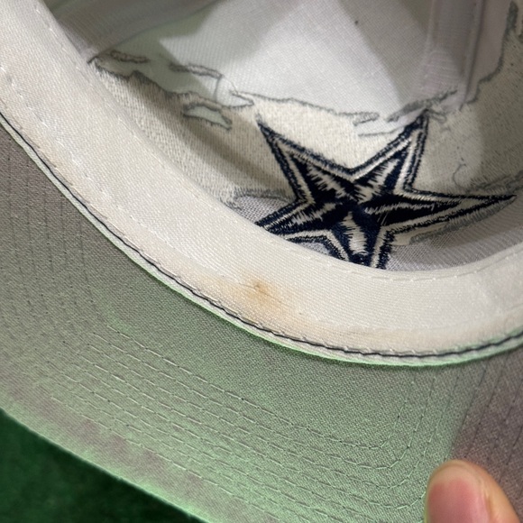 Vintage Dallas Cowboys Logo 7 Splash White Dome Snapback Hat Cap NFL Football
